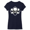 skate until the end black Women's V-Neck T-Shirt