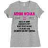 Gemini Woman Ladies Fitted T-Shirt