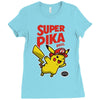 super pika bros Ladies Fitted T-Shirt