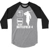 eat sleep battlefield 4, funny 3/4 Sleeve Shirt
