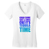 Grab Some Salt And Limes Cuz It's Tequila Time Women's V-Neck T-Shirt