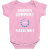 sarcastic comment loading Baby Bodysuit