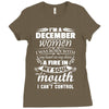 I Am A December Women Ladies Fitted T-Shirt