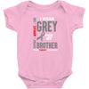 I Wear Grey For My Brother (Brain Cancer Awareness) Baby Onesie