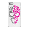 two coloured patterned skull   mens funny iPhone 7 Case