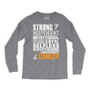 Strong Independent Motivated Cancer Long Sleeve Shirts
