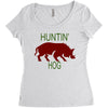 hantin hog Women's Triblend Scoop T-shirt