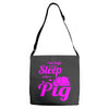 pig lover Adjustable Strap Totes
