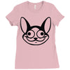 cat character graphic Ladies Fitted T-Shirt