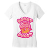 donut ghost Women's V-Neck T-Shirt