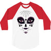 girl day of the dead 3/4 Sleeve Shirt