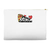 pizza is my valentine Accessory Pouches