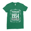 vintage made in 1954 perfectly aged a living legend Ladies Fitted T-Shirt