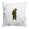 Bear in The Forest Throw Pillow