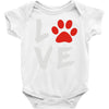 love dog paw Baby Onesie