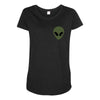 Cute Alien Maternity Scoop Neck T-shirt