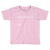 nobody Toddler T-shirt