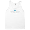 i'm only here for the wifi internet   coffee cafe web geeky tech guy t Tank Top
