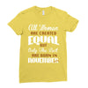 all women are created equal but only the best are born in november Ladies Fitted T-Shirt