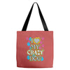 love my crazy dog Tote Bags