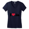 i love jet ski racing Women's V-Neck T-Shirt