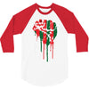 black power 3/4 Sleeve Shirt