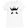panda gun Ladies Fitted T-Shirt