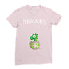 Pregosaurus Boy Ladies Fitted T-Shirt