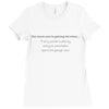 sexy woman Ladies Fitted T-Shirt