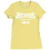rocky marciano the brooklyn blockbuster 49 0 logo Ladies Fitted T-Shirt