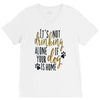 IT'S NOT DRINKING ALONE IF YOUR DOG IS HOME V-Neck Tee