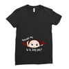 July Peeking Out Baby Boy Ladies Fitted T-Shirt
