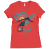 wake up and drink a coffee Ladies Fitted T-Shirt