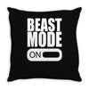 beast mode on Throw Pillow