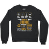 Born June Multitasking Problem Solving Tees Crewneck Sweatshirt