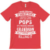 Super Cool Pops Of A Freaking Awesome Grandson T-Shirt