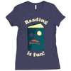 reading is fun Ladies Fitted T-Shirt