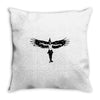 the crow Throw Pillow