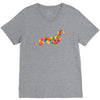 dachshund flower 2 V-Neck Tee