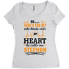 There's This Boy Who Stole My Heart He Calls Me Stepmom Women's Triblend Scoop T-shirt