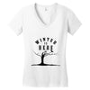 Winter (a215) Women's V-Neck T-Shirt