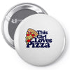 this girl loves pizza Pin-back button