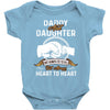 daddy and daughter  always heart to heart Baby Bodysuit