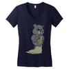 mucus bear Women's V-Neck T-Shirt