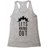 lets hang out Racerback Tank