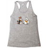 the owl and the weasel Racerback Tank