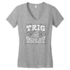 trig or treat Women's V-Neck T-Shirt
