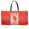 keep left shark Weekender Totes