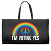 I Am Voting Yes Weekender Totes