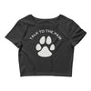 paw pun for pet lovers Crop Top